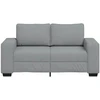 Dvivietė sofa, šviesiai pilka, 160x77x82 cm, audinys