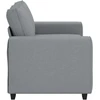 Dvivietė sofa, šviesiai pilka, 160x77x82 cm, audinys