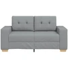 Dvivietė sofa, šviesiai pilka, 160x77x82 cm, audinys
