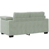 Dvivietė sofa, šviesiai pilka, 160x77x82 cm, aksomas