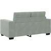 Dvivietė sofa, šviesiai pilka, 160x77x82 cm, aksomas