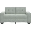 Dvivietė sofa, šviesiai pilka, 160x77x82 cm, aksomas