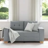 Dvivietė sofa, šviesiai pilka, 160x77x82 cm, audinys