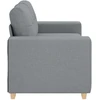 Dvivietė sofa, šviesiai pilka, 160x77x82 cm, audinys
