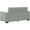 Dvivietė sofa, šviesiai pilka, 160x78x84 cm, aksomas