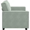 Dvivietė sofa, šviesiai pilka, 160x78x84 cm, aksomas