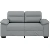 Dvivietė sofa, šviesiai pilka, 160x81x84 cm, audinys