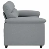 Dvivietė sofa, šviesiai pilka, 160x81x84 cm, audinys