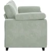 Dvivietė sofa, šviesiai pilka, 180x77x82 cm, aksomas