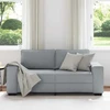 Dvivietė sofa, šviesiai pilka, 180x77x82 cm, audinys