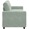 Dvivietė sofa, šviesiai pilka, 180x77x82 cm, aksomas