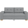 Dvivietė sofa, šviesiai pilka, 180x77x82 cm, audinys