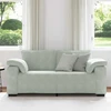 Dvivietė sofa, šviesiai pilka, 180x77x82 cm, aksomas