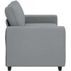 Dvivietė sofa, šviesiai pilka, 180x77x82 cm, audinys