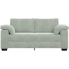 Dvivietė sofa, šviesiai pilka, 180x77x82 cm, aksomas