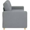 Dvivietė sofa, šviesiai pilka, 180x77x82 cm, audinys