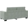 Dvivietė sofa, šviesiai pilka, 180x77x82 cm, aksomas