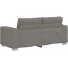 Dvivietė sofa, šviesiai pilka, 180x77x82 cm, velvetas, audinys
