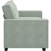 Dvivietė sofa, šviesiai pilka, 180x78x84 cm, aksomas