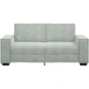Dvivietė sofa, šviesiai pilka, 180x78x84 cm, aksomas