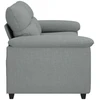 Dvivietė sofa, šviesiai pilka, 180x81x84 cm, audinys
