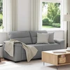 Dvivietė sofa, šviesiai pilka, 180x81x84 cm, audinys