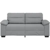Dvivietė sofa, šviesiai pilka, 180x81x84 cm, audinys