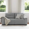 Dvivietė sofa, šviesiai pilka, 180x81x84 cm, audinys