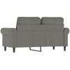 Dvivietė sofa, šviesiai pilkos spalvos, 120cm, aksomas