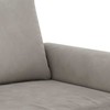 Dvivietė sofa, šviesiai pilkos spalvos, 120cm, aksomas