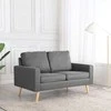 Dvivietė sofa, šviesiai pilkos spalvos, audinys
