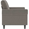 Dvivietė sofa, šviesiai pilkos spalvos, 120cm, aksomas