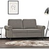 Dvivietė sofa, šviesiai pilkos spalvos, 120cm, aksomas