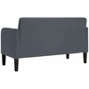 Dvivietė sofa, tamsiai pilka, 109 cm, aksomas
