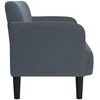 Dvivietė sofa, tamsiai pilka, 109 cm, aksomas