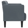 Dvivietė sofa, tamsiai pilka, 111 cm, aksomas