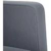 Dvivietė sofa, tamsiai pilka, 111 cm, aksomas