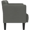 Dvivietė sofa, tamsiai pilka, 111 cm, audinys