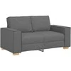 Dvivietė sofa, tamsiai pilka, 160x78x84 cm, audinys