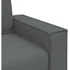 Dvivietė sofa, tamsiai pilka, 180x78x84 cm, audinys