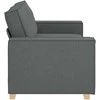 Dvivietė sofa, tamsiai pilka, 180x78x84 cm, audinys