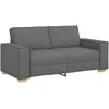 Dvivietė sofa, tamsiai pilka, 180x78x84 cm, audinys