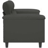 Dvivietė sofa, tamsiai pilka, 140cm, mikropluošto audinys