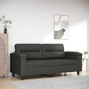 Dvivietė sofa, tamsiai pilka, 140cm, mikropluošto audinys
