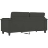 Dvivietė sofa, tamsiai pilka, 140cm, mikropluošto audinys
