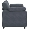 Dvivietė sofa, tamsiai pilka, 160x77x82 cm, aksomas