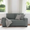 Dvivietė sofa, tamsiai pilka, 160x77x82 cm, audinys