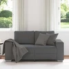 Dvivietė sofa, tamsiai pilka, 160x77x82 cm, velvetas, audinys