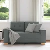 Dvivietė sofa, tamsiai pilka, 160x77x82 cm, audinys