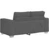 Dvivietė sofa, tamsiai pilka, 160x77x82 cm, velvetas, audinys
